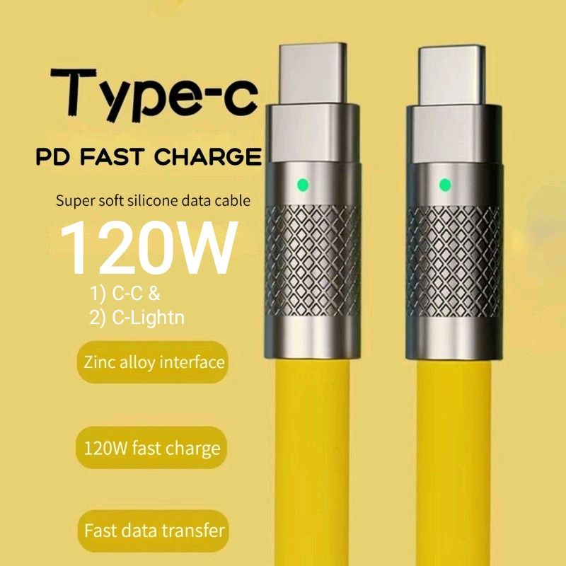120w USBC to Lightn USBC PD Super Fast Charging Cable for iP 11 12 13 14 Pro Max Shopee Malaysia
