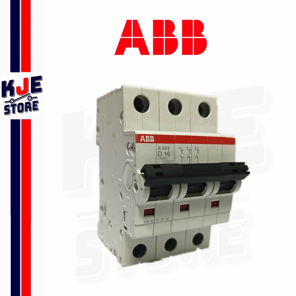 Interruttore Automatico Magnetotermico ABB S203 K25 – 3 Poli, 6kA, 25A, Serie System Pro M