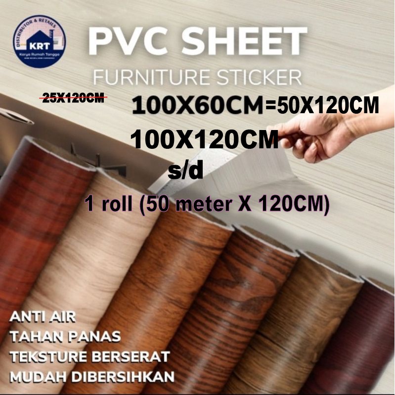 KAYU Wood Motif Stickers / Stickers 120 x 100CM PVC Sheet Sticker ...