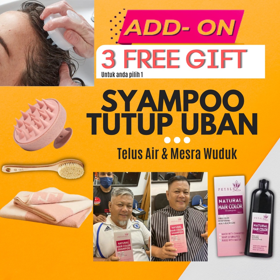 Petals hair colouring shampoo uban treatment syampoo pewarna rambut ...
