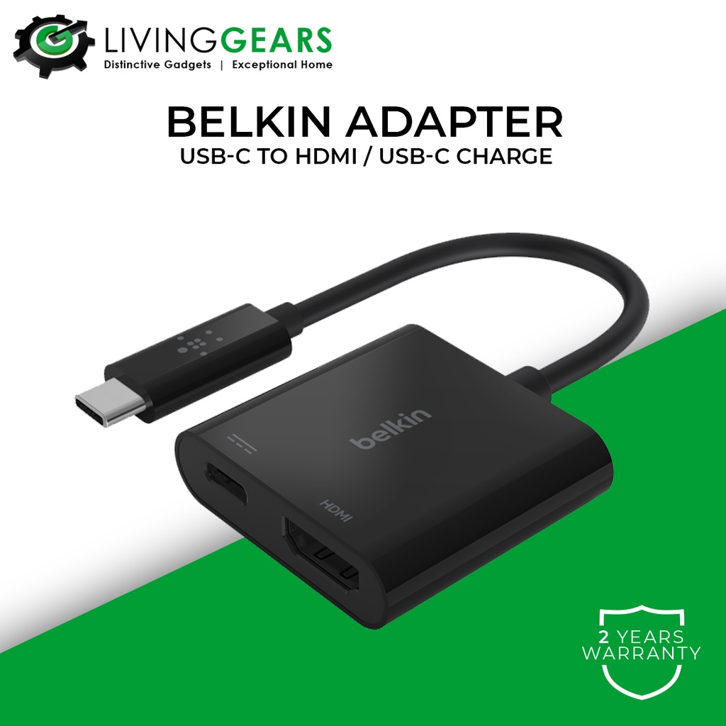 Belkin USBC to HDMI + Charge Adapter Shopee Malaysia
