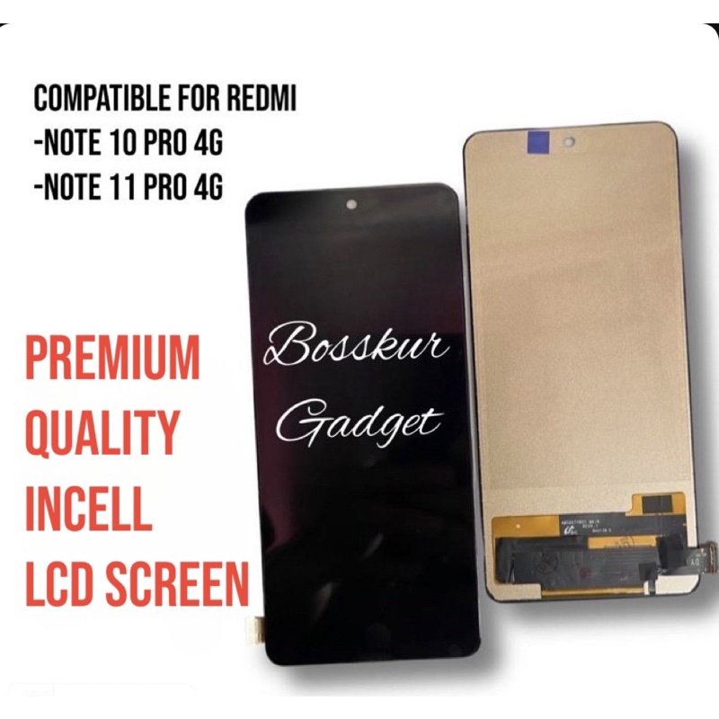 COMPATIBLE FOR REDMI NOTE 11 PRO 4g 5g / NOTE 12 PRO 4g LCD TOUCH SCREEN  SKRIN NOTE 10 PRO