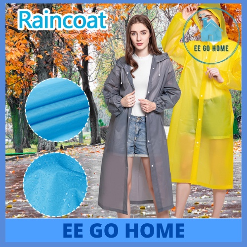 Adult Recycle Eva Non-Disposable Kids Rain Coat Foldable Waterproof Rain  Coat Travel Fishing Rain Jacket Baju Hujan