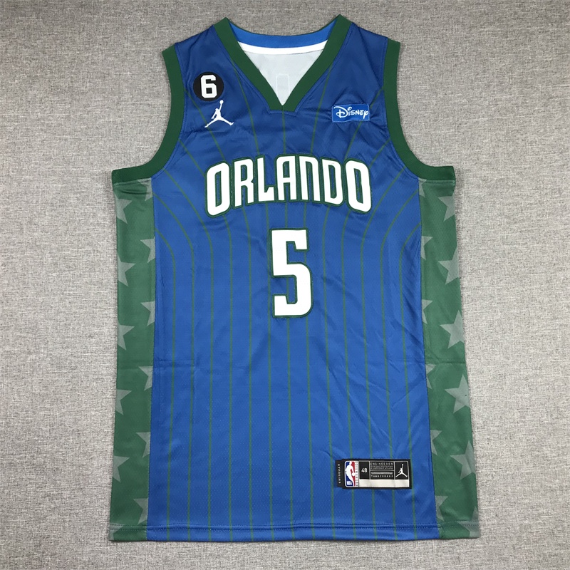 Men's Orlando Magic Paolo Banchero 2023 2023NBA Light Blue Basketball ...