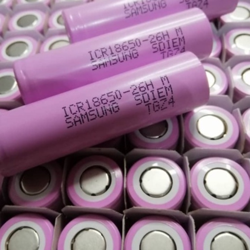 18650 Rechargeable Battery ICR18650-26H 3.7V 2600mAh (ORIGINAL SAMSUNG ...