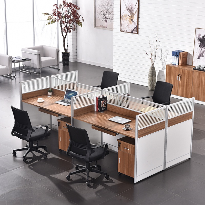 Screen partition staff desk and chair combination office card seat 2 ...