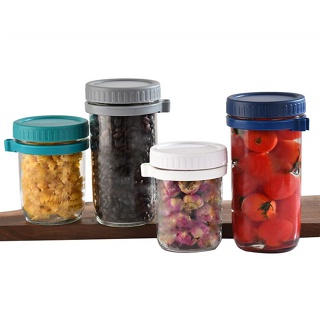 2/4 Pack Overnight Oats Containers with Lid and Spoon, 12 Oz Mason Jars  Storage Container Overnight Oats Jars, Airtight Jars for - AliExpress