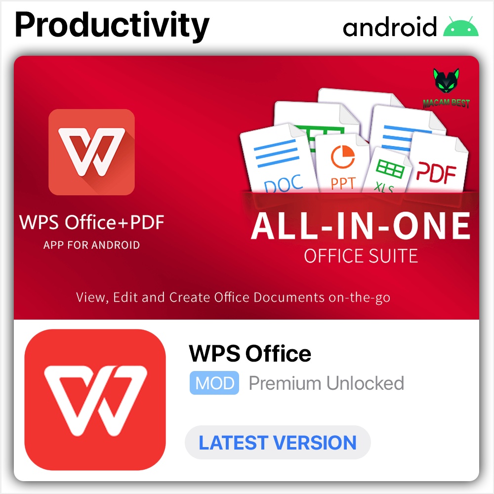 WPS Office Premium No Ads Latest 2024 Lifetime Premium Android   Sg 11134201 22110 Ss20mjmgvvjv81