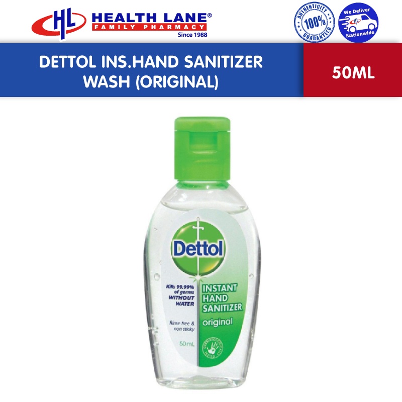 Dettol Instant Hand Sanitizer Wash Original Ml Shopee Malaysia