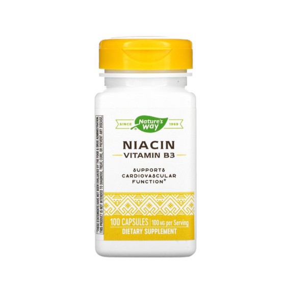 Nature's Way, Niacin, Vitamin B3, 100 Mg, 100 Capsules | Shopee Malaysia