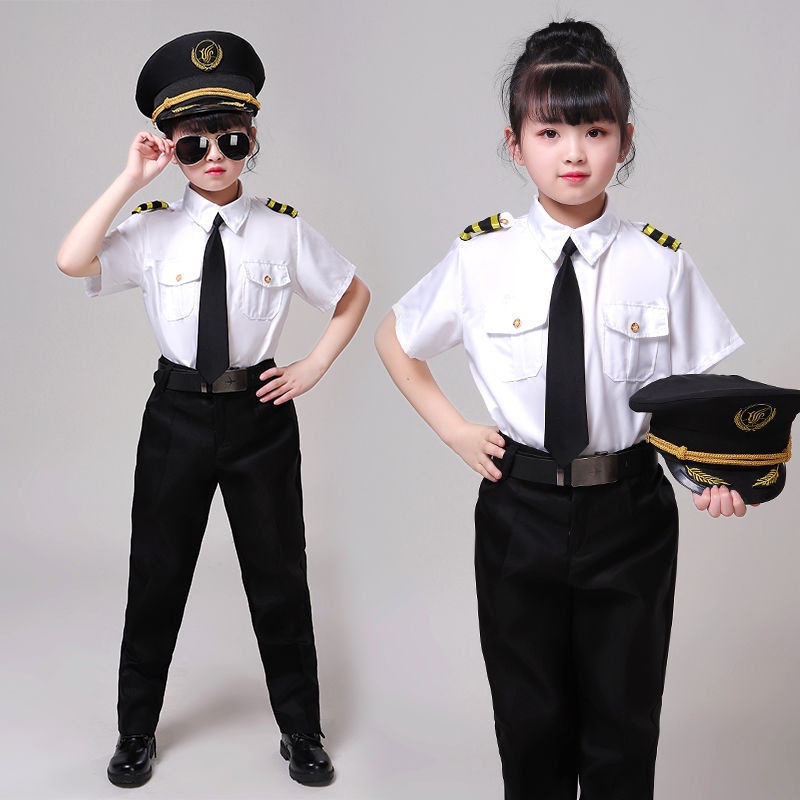 girl dress New children s stewardess flight attendant costumes captain ...