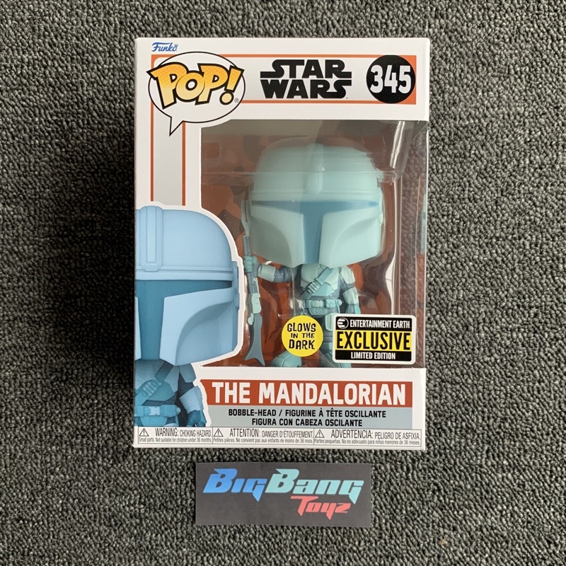 Funko Pop Star Wars The Mandalorian Hologram Glow In The-Dark (In-Stock ...