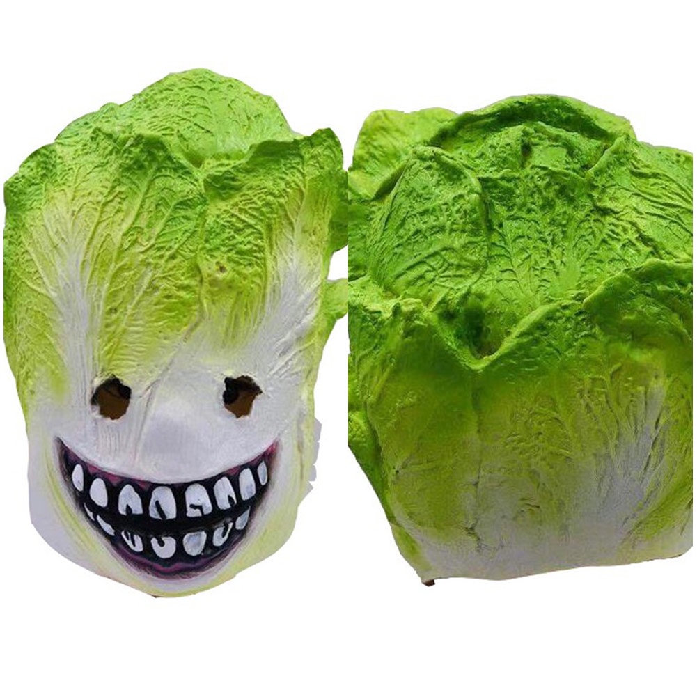 Cabbage Mask Cosplay Latex Masks Helmet Masquerade Halloween Party