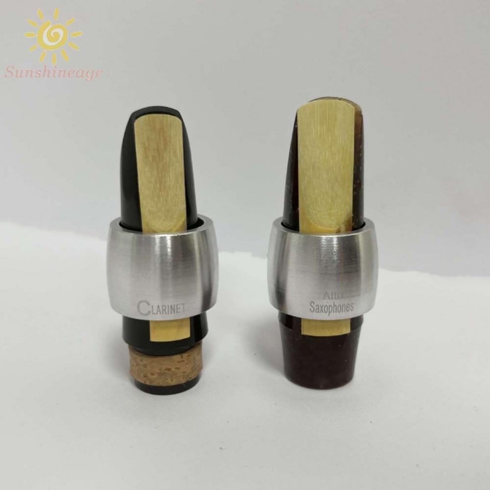 【SUNAGE】Saxophone Mouthpiece Ligature Reed Clip Clamp Metal Ring For Alto Sax