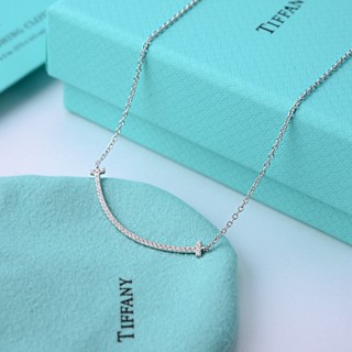 Tiffany smile deals necklace silver