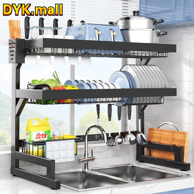 【New】Dish rack, kitchen storage rack, draining rack, multi-functional ...