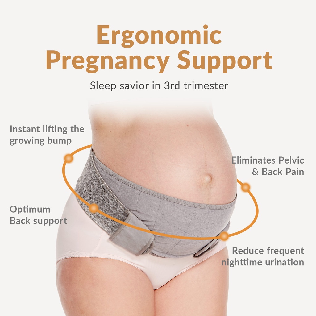 Mamaway Ergonomic Maternity Pregnancy Support Belt Nude Shopee Malaysia