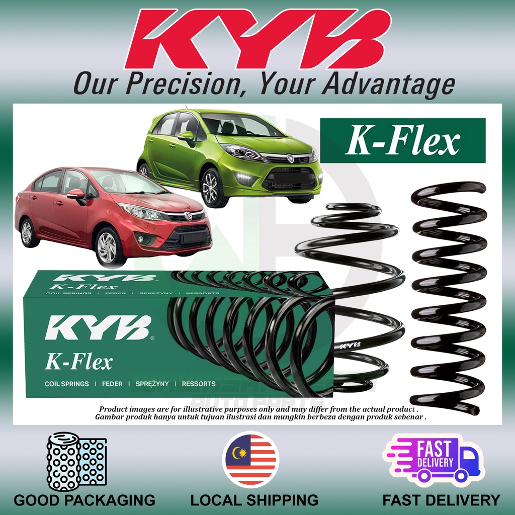Proton Persona VVT , Iriz Front / Rear Coil Spring Heavy Duty Kayaba ...