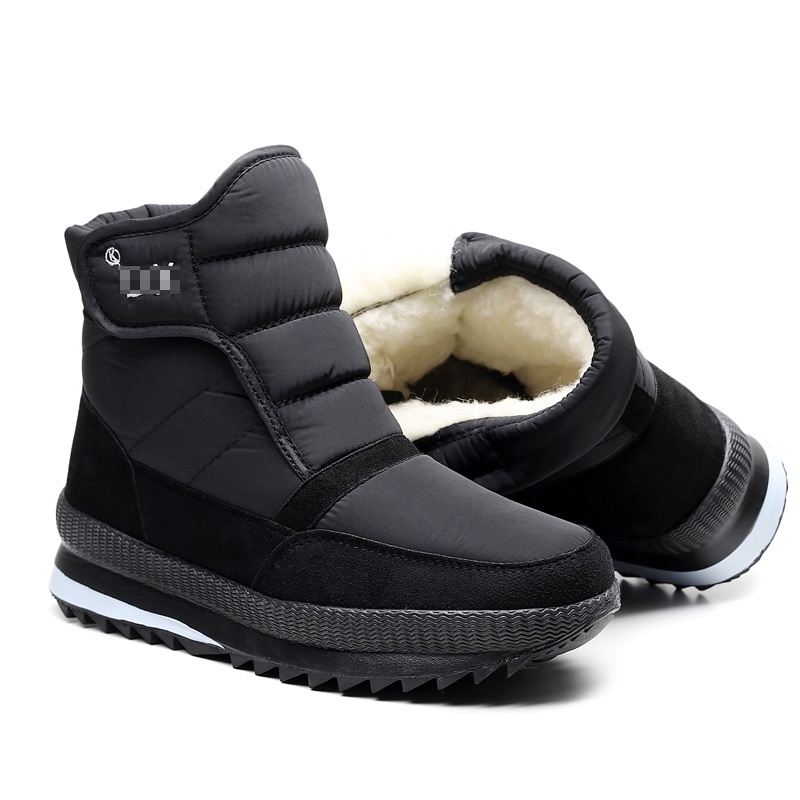 Men women winter warm boots thick platforms waterproof snow boots Ankle ...