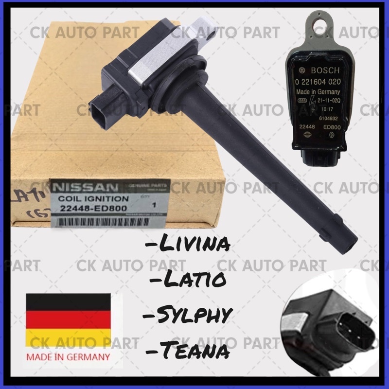 Original Nissan Ignition Plug Coil Livina Latio Sylphy Teana 22448