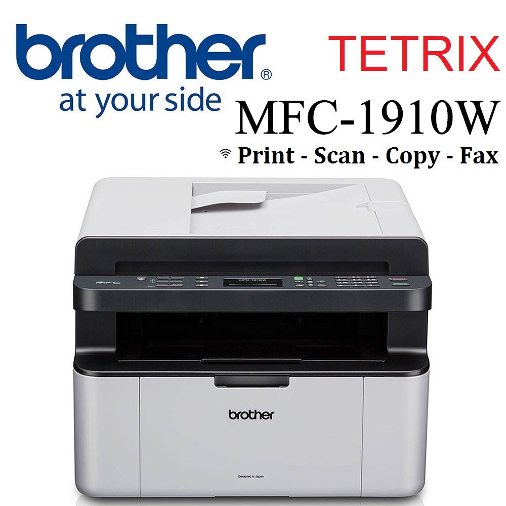 Brother MFC1910W All in One Mono Laser Wifi Scan Fax Copy Print