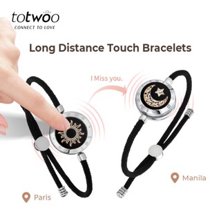 Bracelets for couples hot sale long distance