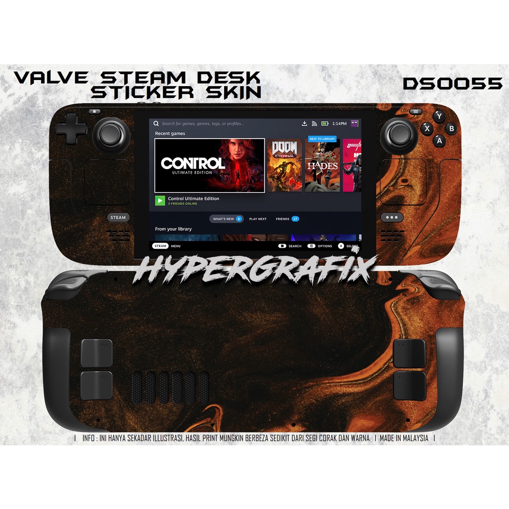 Steam Deck Sticker Skin 0055 | Shopee Malaysia