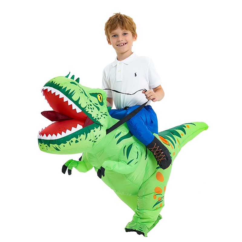 KOOY Inflatable Dinosaur Costume Riding Diplodocus T Rex Air Blow up ...