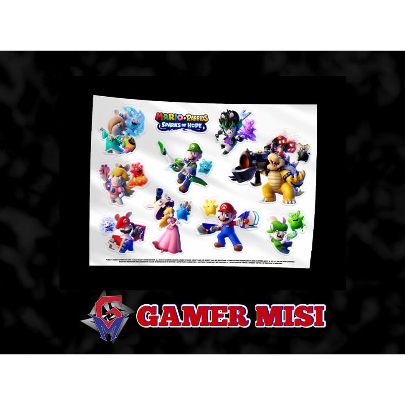 OFFICIAL STICKER MARIO RABBIDS SPARKS OF HOPE (NSW) | Shopee Malaysia