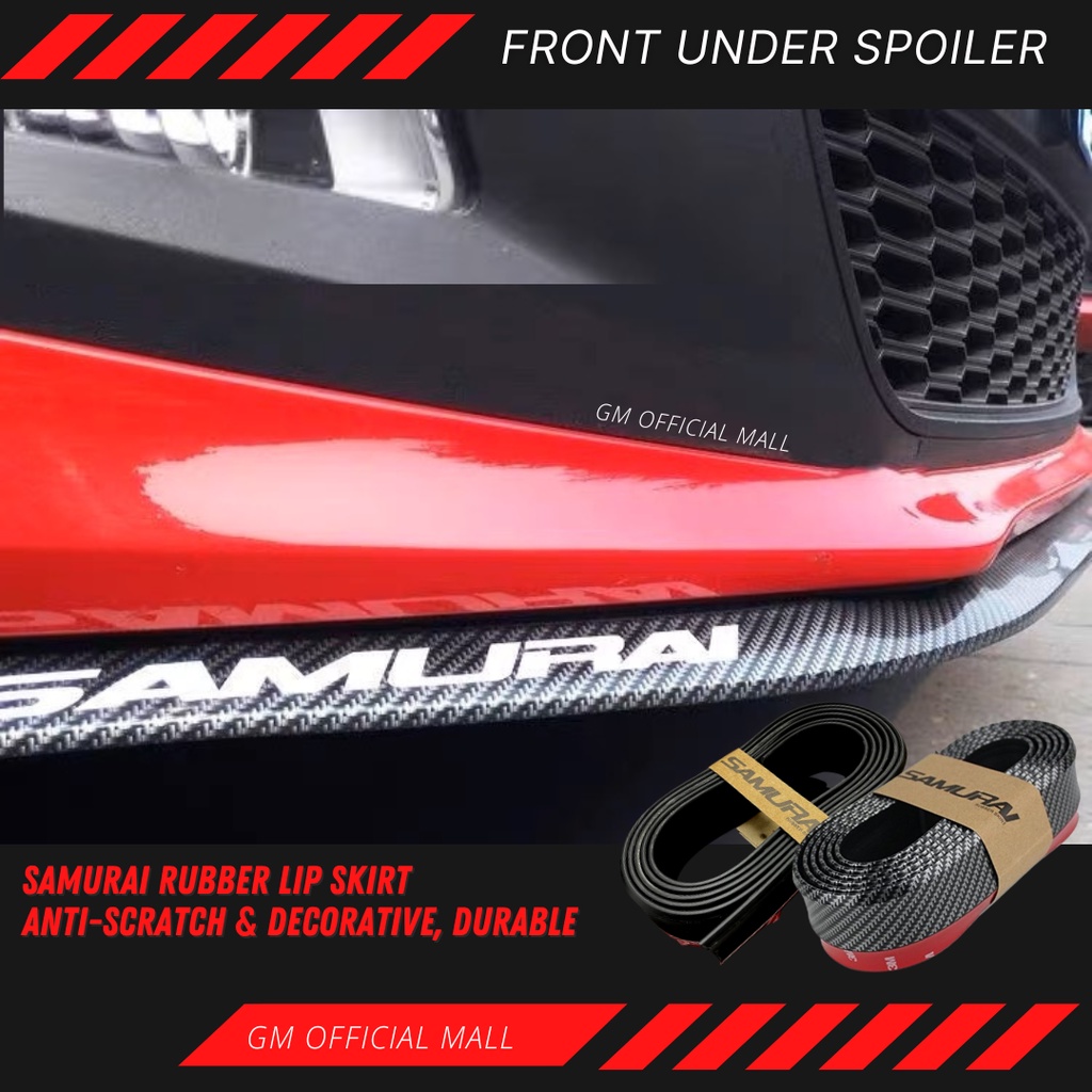 CAR FRONT UNDER SPOILER Samurai Bumper Lip Skirting Skirt Universal