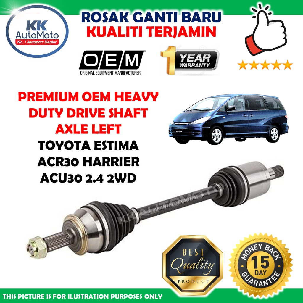 Toyota Estima ACR30 Harrier ACU30 2.4 2WD Premium OEM Heavy Duty Left ...