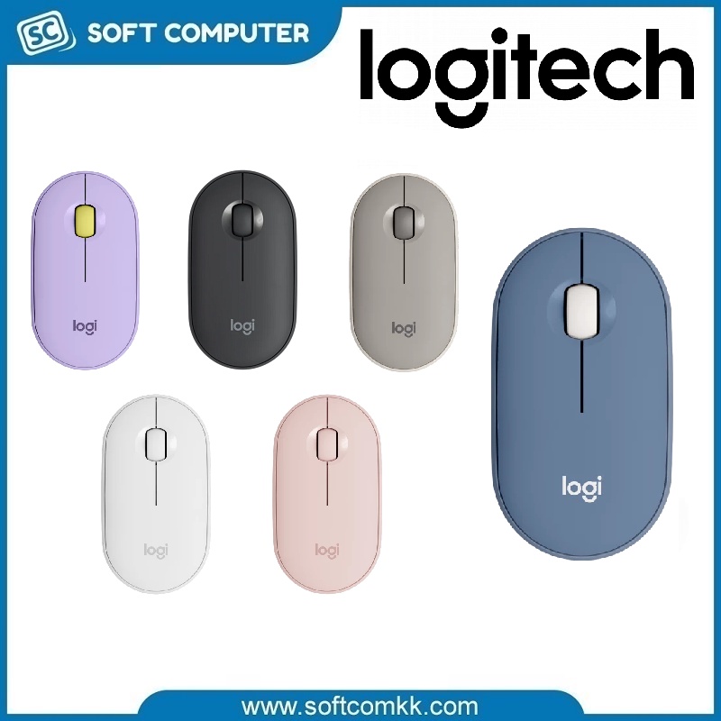 Logitech PEBBLE M350 Modern, Slim, and Silent Wireless and Bluetooth ...