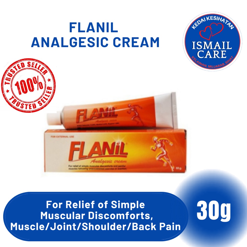 FLANIL ANALGESIC CREAM 30G (MUSCLE PAIN CREAM) | Shopee Malaysia