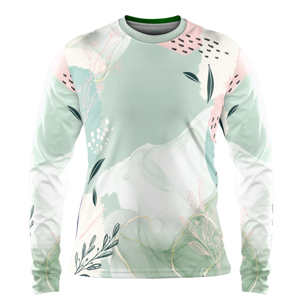 Mint Green Jersey Tshirt Lengan Panjang Sublimation Shopee Malaysia