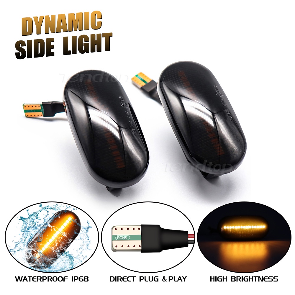 For HONDA Prelude CRX S2000 Integra Fit Del Sol Acura Civic LED Dynamic