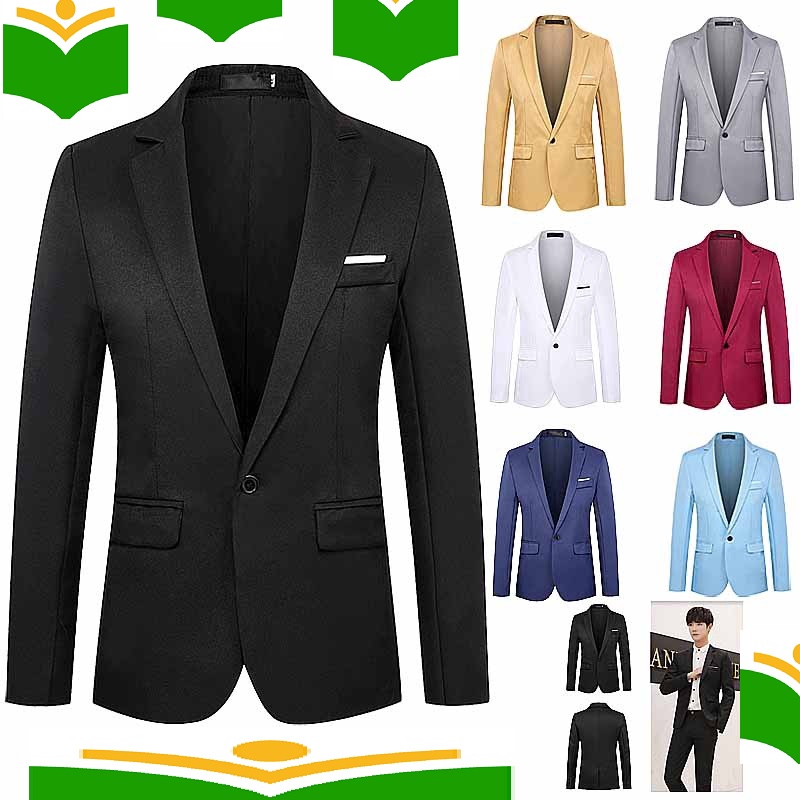 manass baju jaket blazer lelaki pilihanis warna merah hitam putih biru ...