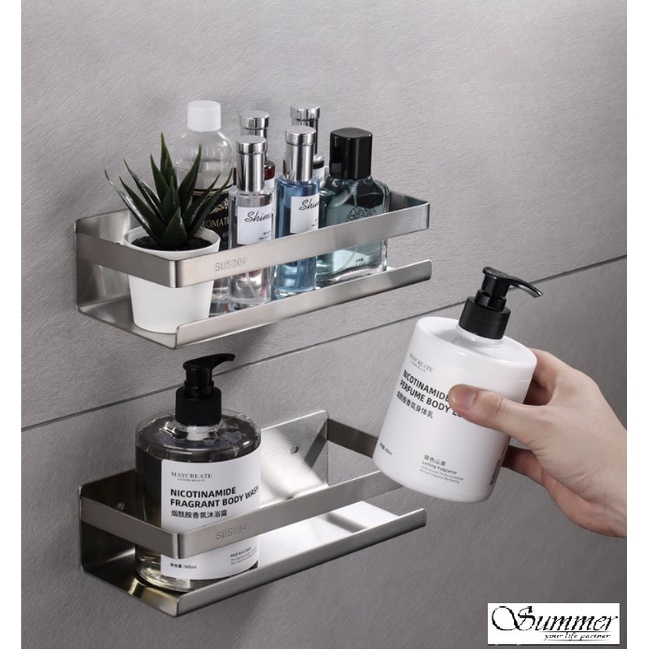 SUS304 Kitchen Rack Bathroom Rack Shampoo Rack Solid Heavy Duty Satin ...