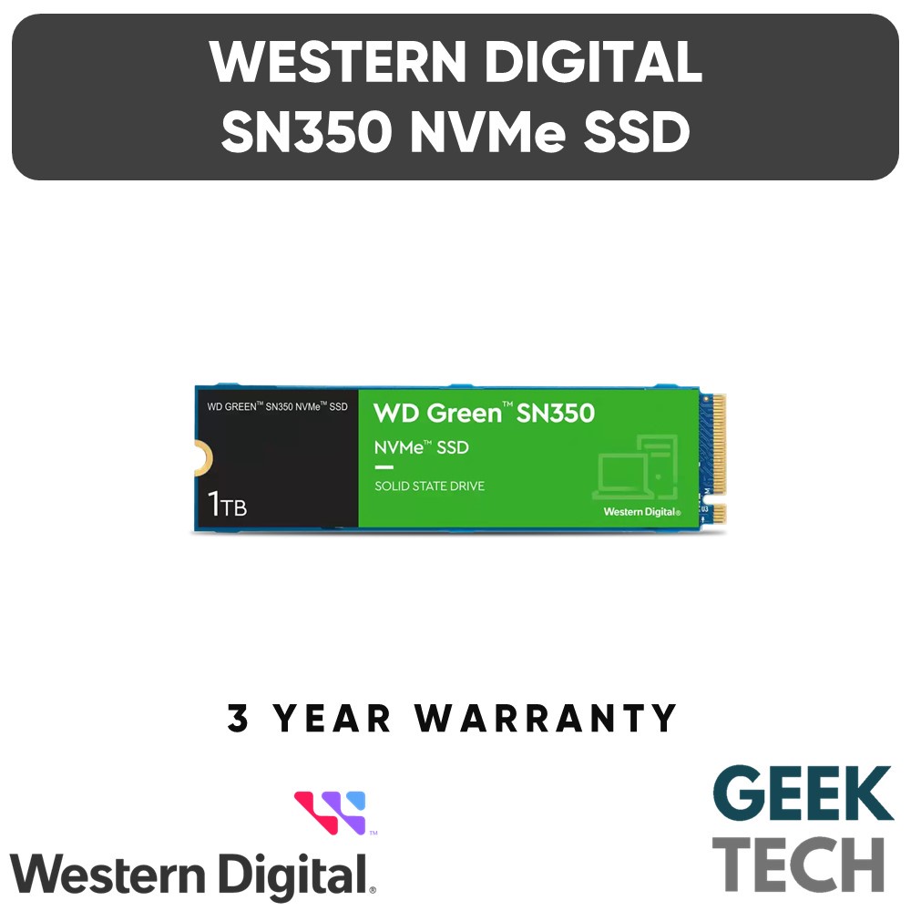 WD Green SN350 NVMe SSD WDS200T3G0C - SSD - 2 To - PCIe 3.0 x4
