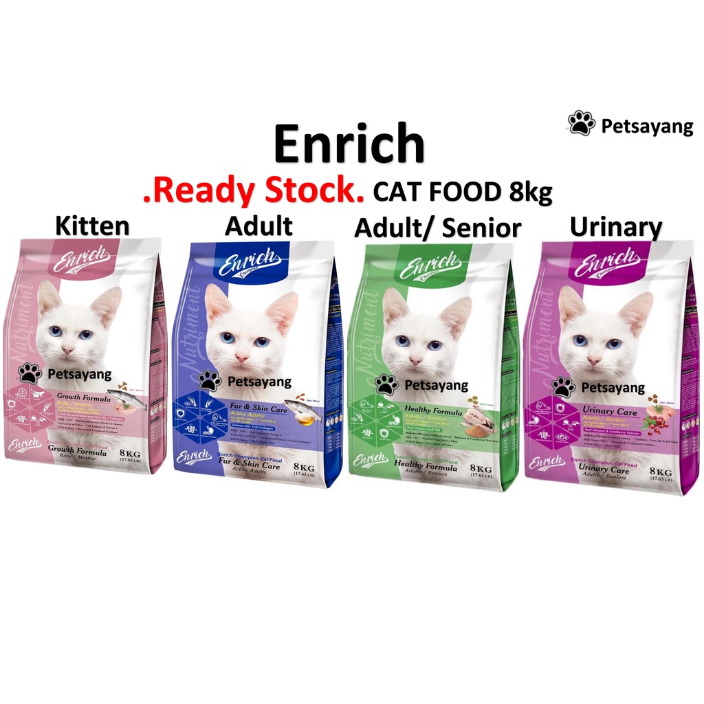 {Free Gift x 2} Enrich Champion Cat Food Makanan Kucing Baby Mother