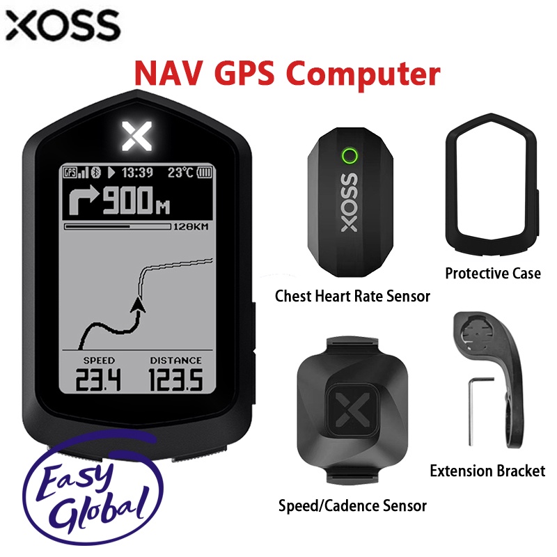 XOSS NAV Bike Computer Wireless Bluetooth ANT+ Bicycle Speedometer