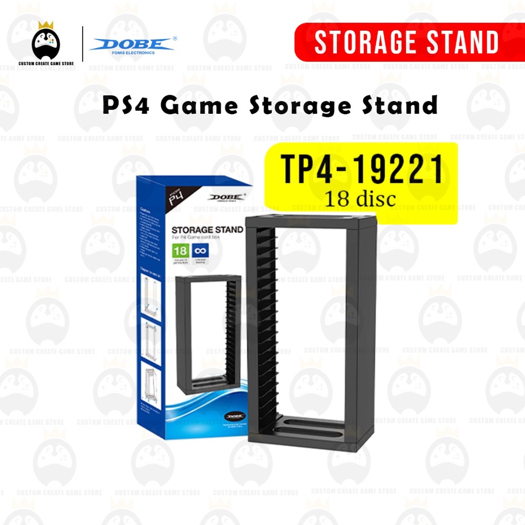 Dobe PS4 PS PlayStation Game Storage Stand 18 Game Card Box Disk Rack ...