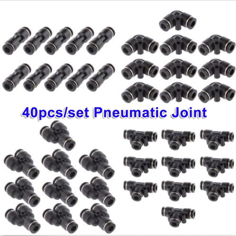 40pcs/set Pneumatic Joint Plastic Air Tool Quick Connect Fittings for