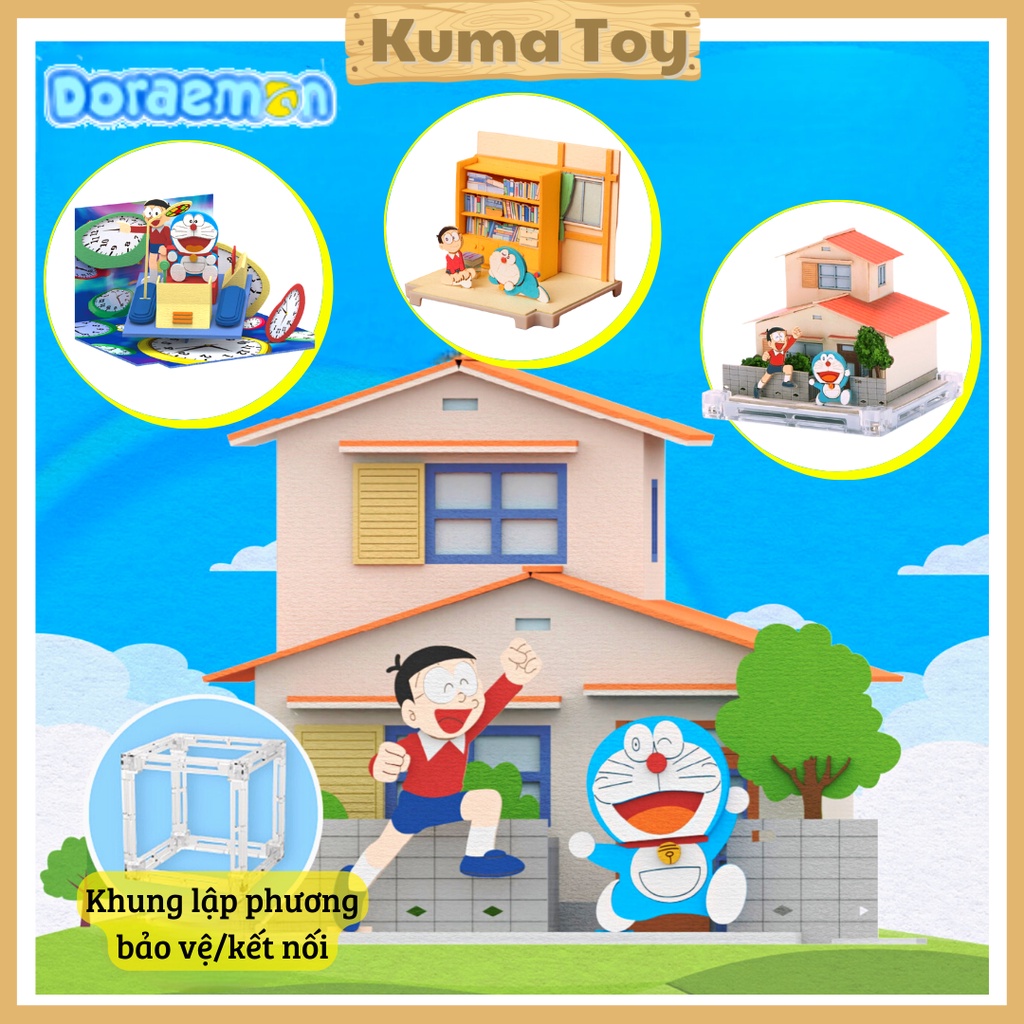 [Odd Blindbox] DIY Doraemon 3D model assembled with miniatures: Nobita ...