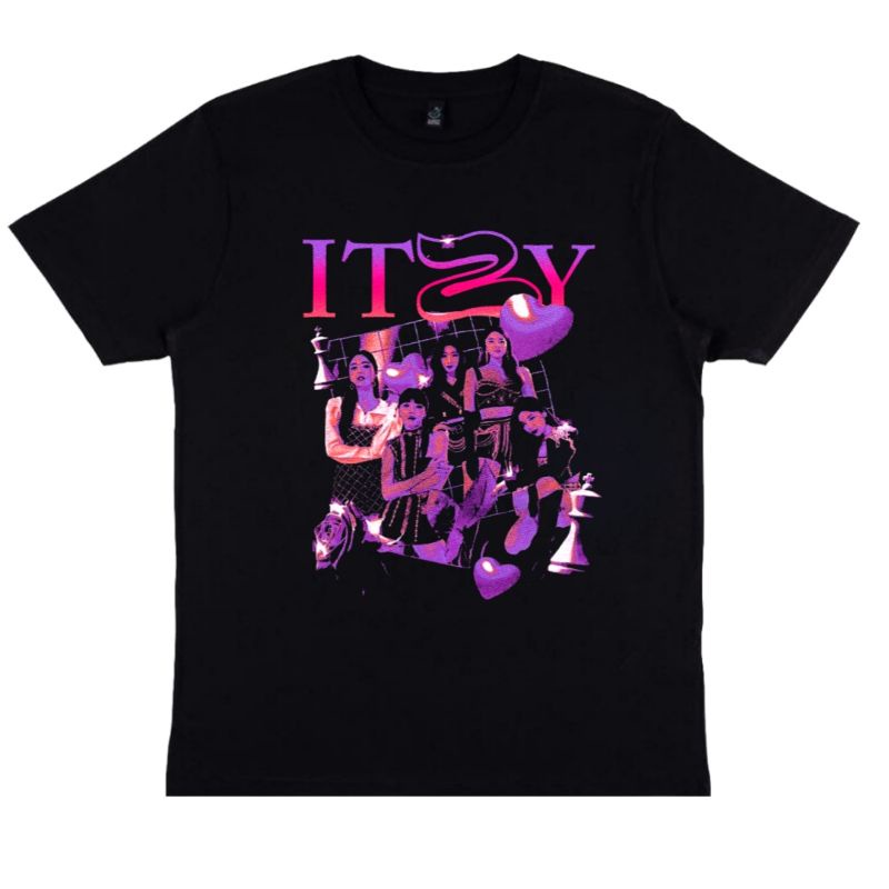 itzy CHECKMATE くじ　サイン　Tシャツ itzy CHECKMATE くじサインTシャツ