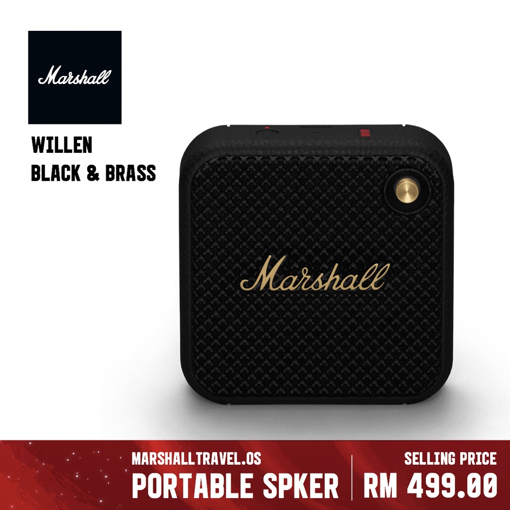 Marshall Willen Bluetooth Portable Speaker | Wireless Speaker | Shopee ...