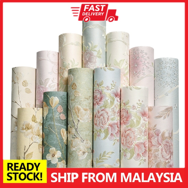 3D wallpaper sticker living room Modern Flower Pattern Waterproof
