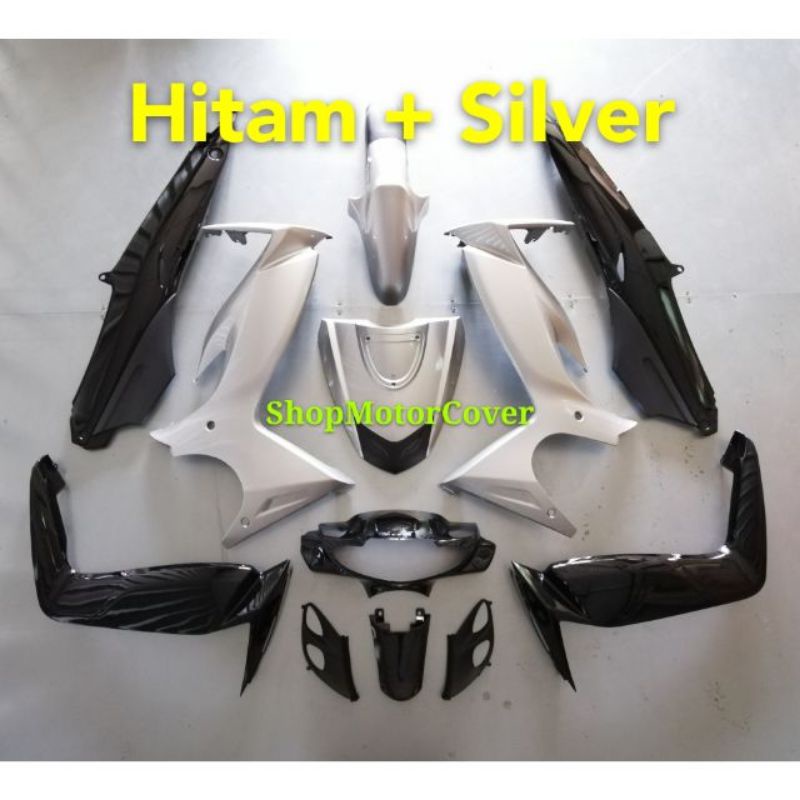 Modenas Dinamik Body Cover Set Hitam Silver Hld Made In Malaysia