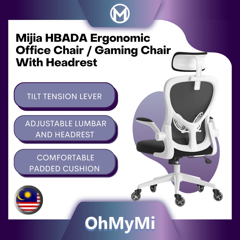 Xiaomi Hbada Ergonomic Office Study Gaming Computer Chair Kerusi