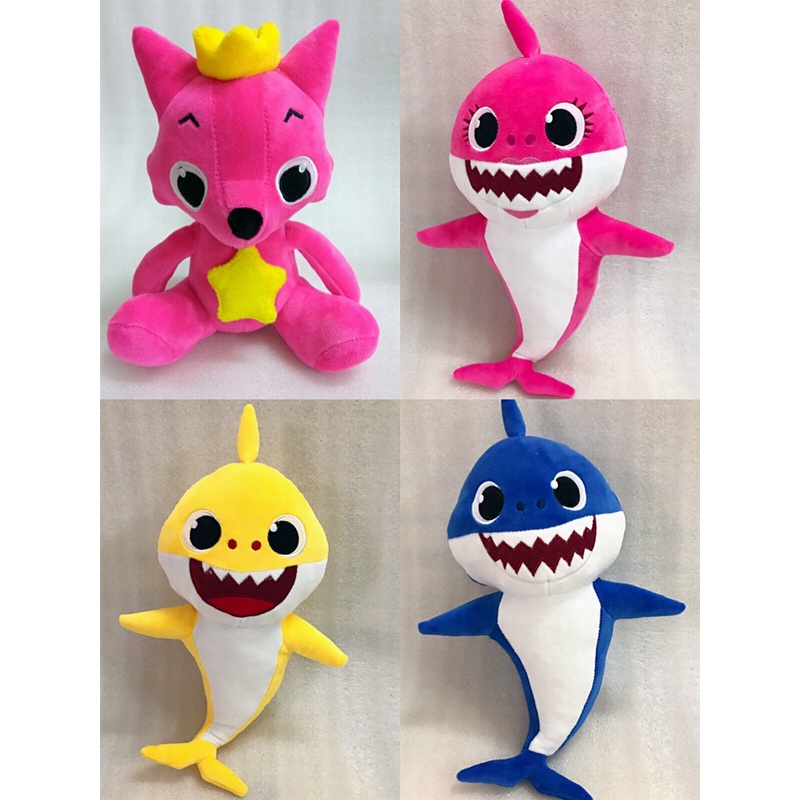 PinkFong Plush Cartoon Toys Fox Toy Sharks Dolls Children Baby Animal ...