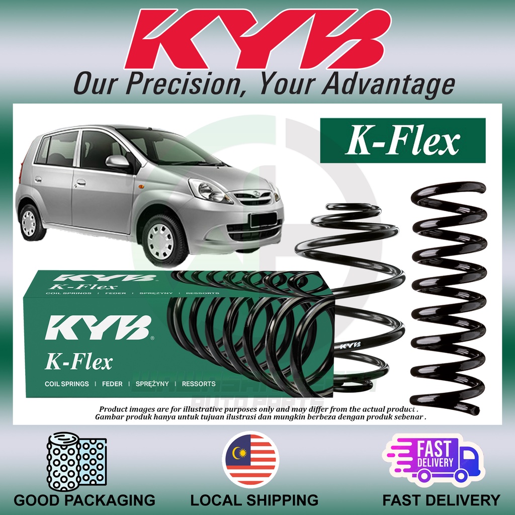 Perodua Viva Front / Rear Coil Spring Heavy Duty Kayaba KYB K-FLEX ...